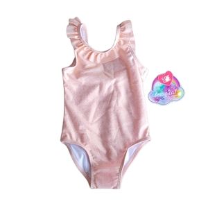 BMAGICAL by Btween Blush Ruffle One Piece Swimsuit Size 3T